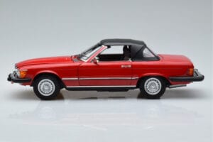 Mercedes 450 SL R107 US Version Red Norev 1:18 183729 Diecast - image 4 of 8