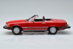 Mercedes 450 SL R107 US Version Red Norev 1:18 183729 Diecast - image 5 of 8