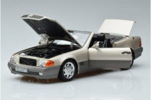 Mercedes 500 SL R129 Smoke Silver Norev 1:18 183719 Diecast - image 2 of 7