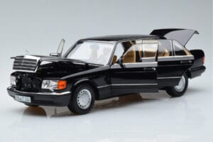 Mercedes 560 SEL W126 Black Norev 1:18 183793 Diecast - image 2 of 7