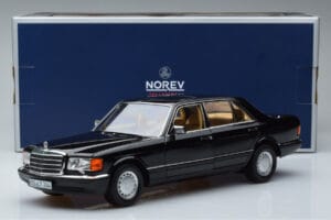 Mercedes 560 SEL W126 Black Norev 1:18 183793 Diecast - image 7 of 7