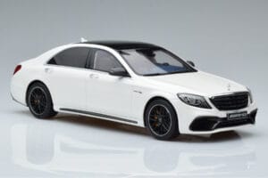 Mercedes AMG S63 W222 Diamond White GT Spirit 1:18 B66965714 Resin - image 4 of 6