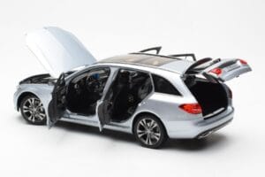 Mercedes C-Class W205 T-Model Silver Asia Exclusive Norev 1:18 183865 Diecast - image 5 of 8