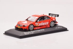 Mercedes C-Class W204 DTM Stern AMG Mercedes #17 M. Lauda DTM 2009 Minichamps 1:43 400093817 Diecast - image 2 of 4