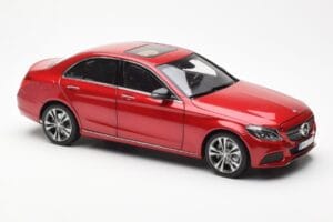 Mercedes C-Class W205 Red Metallic Asia Exclusive Norev 1:18 183835 Diecast - image 6 of 8