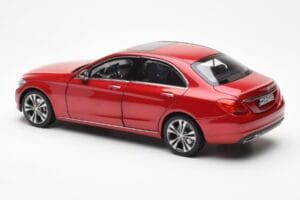 Mercedes C-Class W205 Red Metallic Asia Exclusive Norev 1:18 183835 Diecast - image 7 of 8
