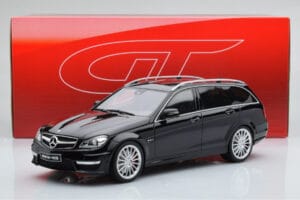 Mercedes C63 AMG S204 T-Model Black GT Spirit 1:18 GT760 Resin - image 6 of 6