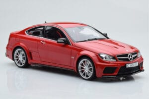 Mercedes C63 AMG W204 Black Series Red GT Spirit 1:18 GT065 Resin - image 4 of 6