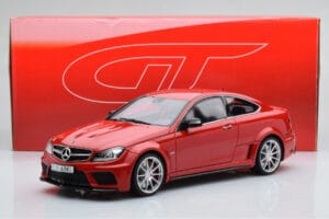 Mercedes C63 AMG W204 Black Series Red GT Spirit 1:18 GT065 Resin - image 6 of 6