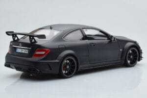Mercedes C63 AMG W204 Black Series Matte Black GT Spirit 1:18 GT843 Resin - image 2 of 6
