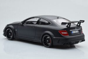 Mercedes C63 AMG W204 Black Series Matte Black GT Spirit 1:18 GT843 Resin - image 5 of 6