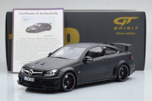 Mercedes C63 AMG W204 Black Series Matte Black GT Spirit 1:18 GT843 Resin - image 6 of 6