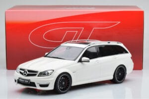 Mercedes C63 AMG S204 T-Model White GT Spirit 1:18 GT147 Resin - image 8 of 8