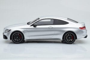 Mercedes C63S AMG C205 Coupe Silver GT Spirit 1:18 GT116 Resin - image 3 of 6