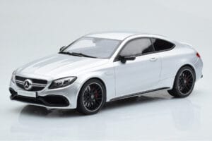 Mercedes C63S AMG C205 Coupe Silver GT Spirit 1:18 GT116 Resin