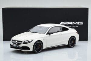 Mercedes C63S AMG C205 Coupe White GT Spirit 1:18 B66965707 Resin - image 6 of 6