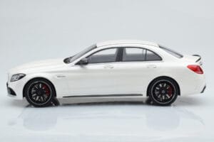 Mercedes C63S AMG W205 White GT Spirit 1:18 B66960370 Resin - image 3 of 6