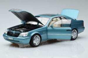 Mercedes CL600 C140 Blue Metallic Norev 1:18 183448 Diecast - image 2 of 7