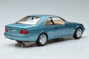 Mercedes CL600 C140 Blue Metallic Norev 1:18 183448 Diecast - image 3 of 7