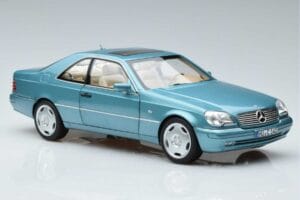 Mercedes CL600 C140 Blue Metallic Norev 1:18 183448 Diecast - image 5 of 7