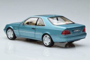 Mercedes CL600 C140 Blue Metallic Norev 1:18 183448 Diecast - image 6 of 7