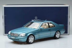 Mercedes CL600 C140 Blue Metallic Norev 1:18 183448 Diecast - image 7 of 7