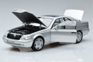 Mercedes CL600 C140 Silver Metallic Norev 1:18 183446 Diecast - image 2 of 7
