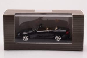 Mercedes CLK A209 Cabriolet Obsidian Black Metallic Minichamps 1:43 B66961966 Diecast - image 4 of 4
