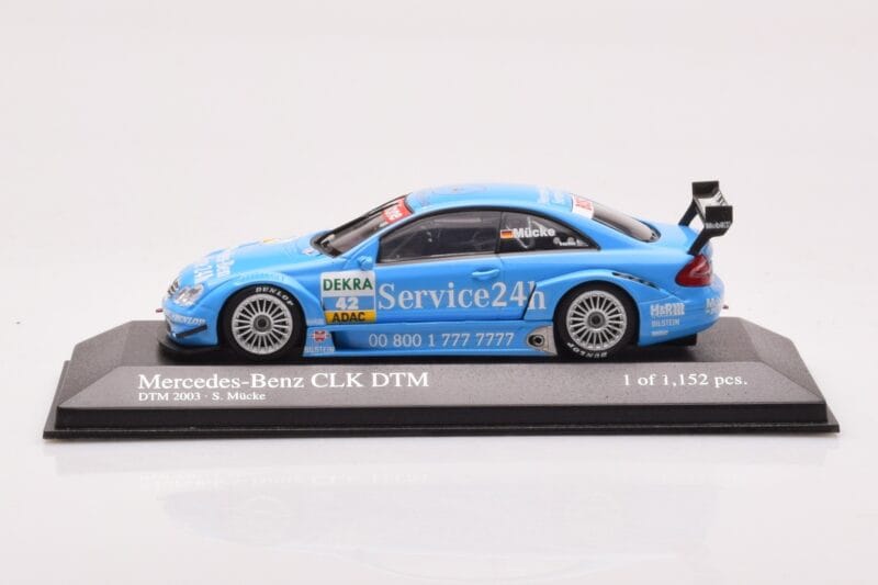 Mercedes CLK DTM Team Service 24h #42 S. Mucke DTM 2003 Minichamps 1:43 400033242 Diecast