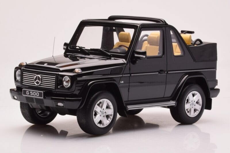 Mercedes G500 W463 Convertible Obsidian Black Otto 1:18 OT1040 Resin