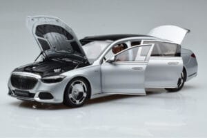 Mercedes Maybach S600 W222 V12 Biturbo Hightech Silver Almost Real 1:18 820118 Diecast - image 2 of 12