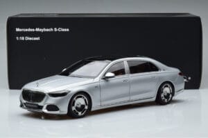 Mercedes Maybach S600 W222 V12 Biturbo Hightech Silver Almost Real 1:18 820118 Diecast - image 12 of 12