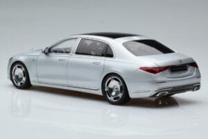Mercedes Maybach S600 W222 V12 Biturbo Hightech Silver Almost Real 1:18 820118 Diecast - image 7 of 12