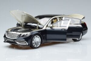 Mercedes Maybach S650 X222 Silver Blue Norev 1:18 B66960615 Diecast - image 2 of 7