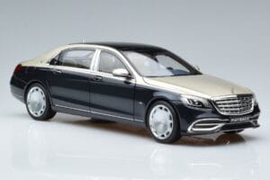 Mercedes Maybach S650 X222 Silver Blue Norev 1:18 B66960615 Diecast - image 5 of 7