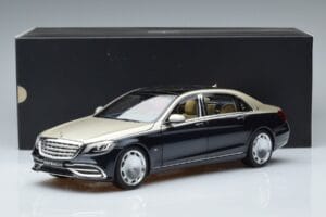 Mercedes Maybach S650 X222 Silver Blue Norev 1:18 B66960615 Diecast - image 7 of 7