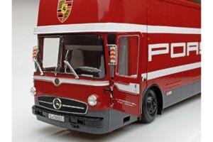 Mercedes O317 Porsche Transporter Red CMR 1:18 CMR149 Diecast - image 4 of 12