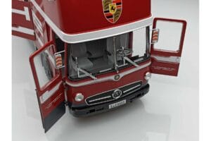 Mercedes O317 Porsche Transporter Red CMR 1:18 CMR149 Diecast - image 6 of 12