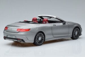 Mercedes S-Class A217 Cabriolet Gray Norev 1:18 B66960355 Diecast - image 3 of 8