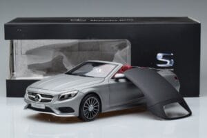 Mercedes S-Class A217 Cabriolet Gray Norev 1:18 B66960355 Diecast - image 8 of 8