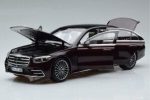 Mercedes S-Class W223 AMG Line Red Norev 1:18 183804 Diecast - image 2 of 8