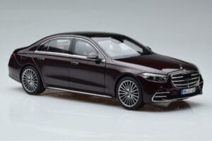 Mercedes S-Class W223 AMG Line Red Norev 1:18 183804 Diecast - image 6 of 8