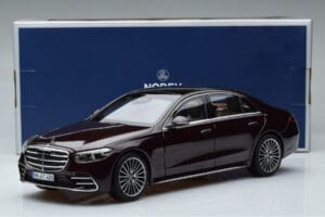 Mercedes S-Class W223 AMG Line Red Norev 1:18 183804 Diecast - image 8 of 8