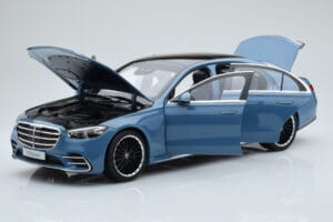 Mercedes S-Class W223 Vintage Blue Norev 1:18 B66960828 Diecast - image 2 of 7
