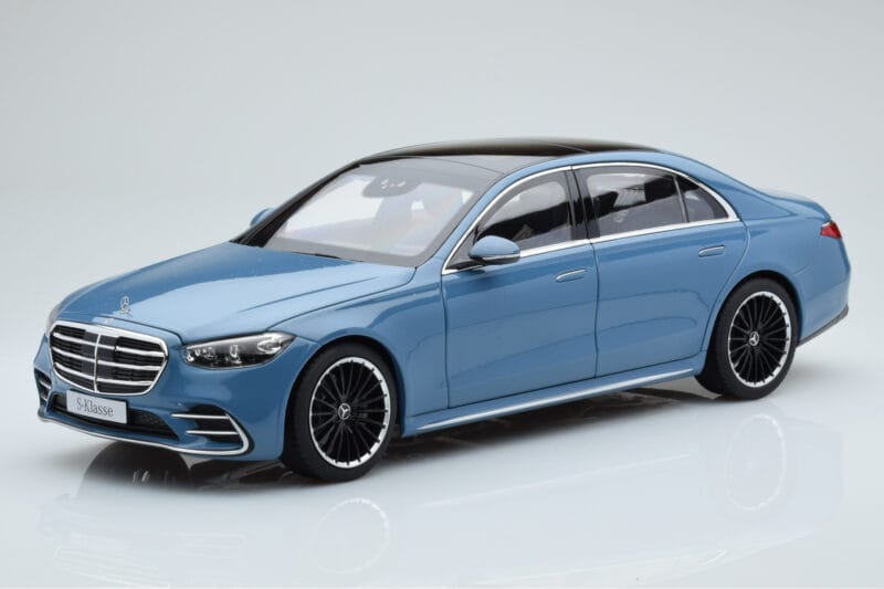 Mercedes S-Class W223 Vintage Blue Norev 1:18 B66960828 Diecast