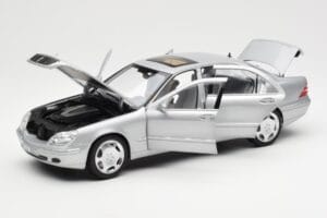 Mercedes S600 W220 Silver Metallic Norev 1:18 183810 Diecast - image 2 of 8