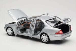 Mercedes S600 W220 Silver Metallic Norev 1:18 183810 Diecast - image 5 of 8
