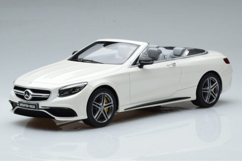 Mercedes AMG S63 A217 Cabriolet Diamond White GT Spirit 1:18 B66965712 Resin