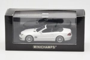 Mercedes SL 55 AMG R230 White Minichamps 1:43 400036170 Diecast - image 4 of 4