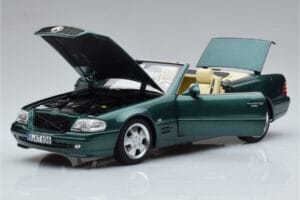 Mercedes SL500 R129 Green Metallic Norev 1:18 183753 Diecast - image 2 of 8